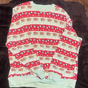 Pusheen Red and Green Holiday Sweater